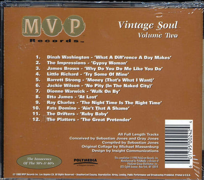 Dinah Washington, Impressions, Little Richard, Etta James, Etc. - Vintage Soul Volume 2 Music CD