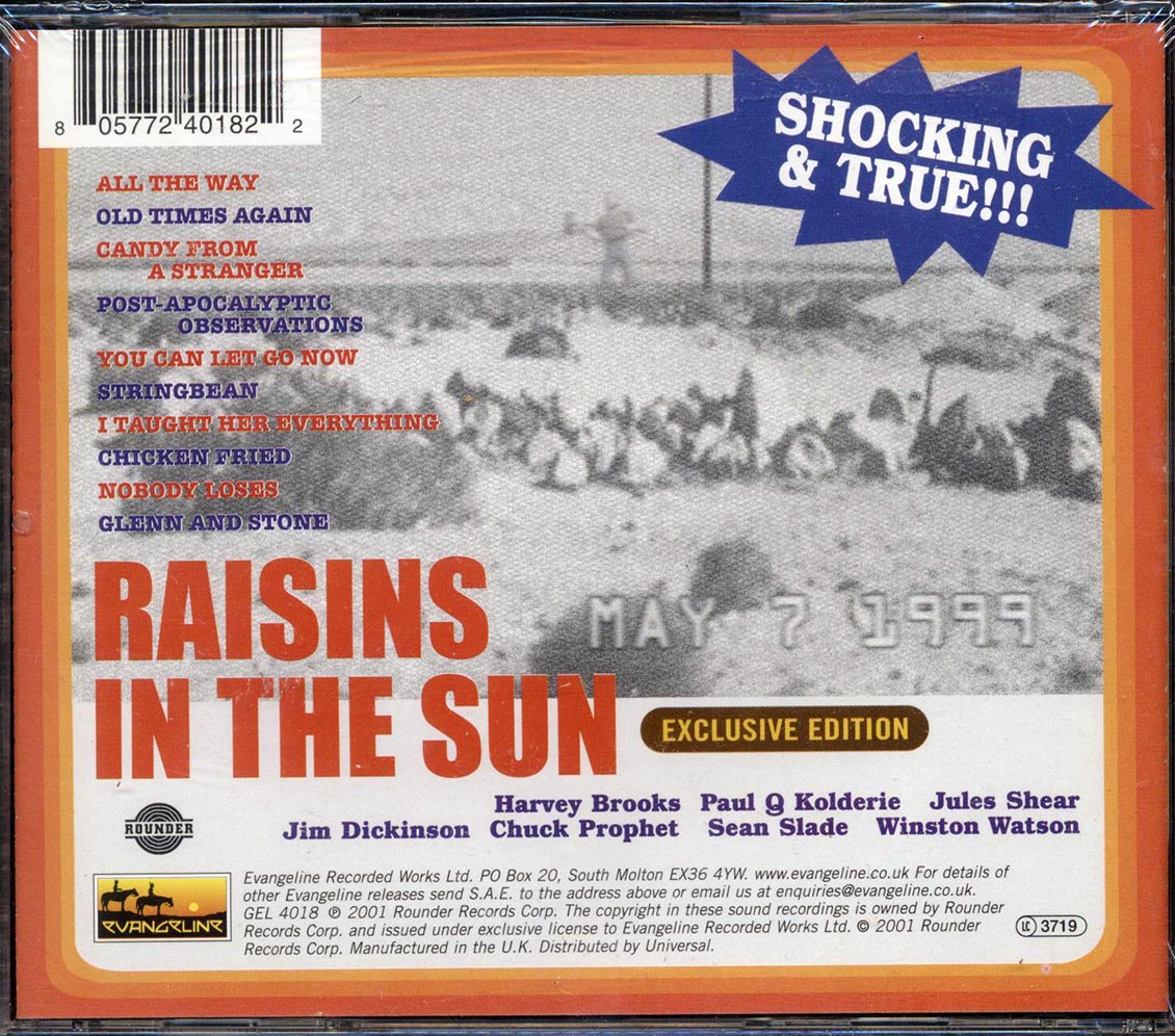 Raisins In The Sun - Raisins In The Sun Music CD