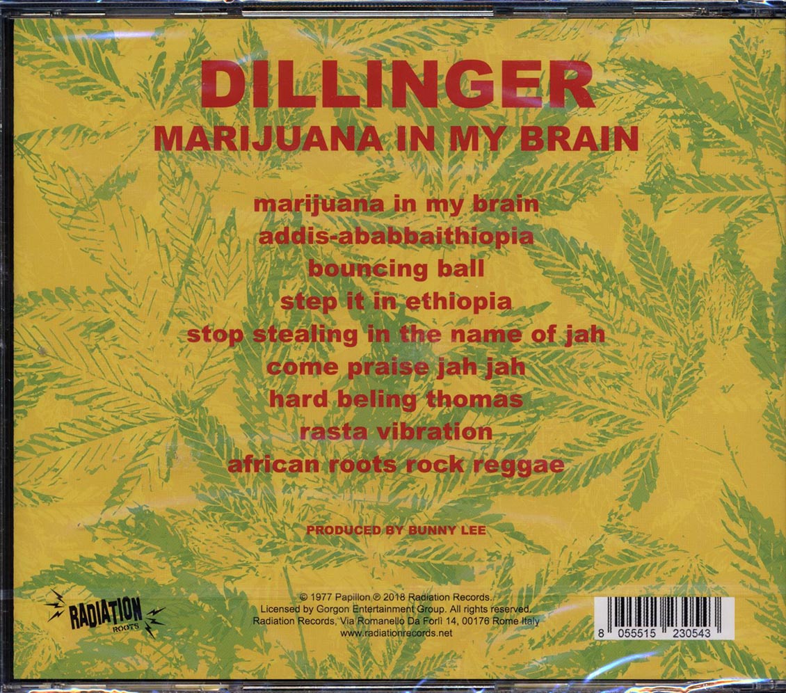 Dillinger - Marijuana In My Brain Music CD