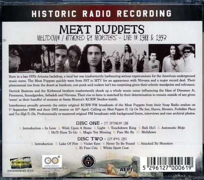 Meat Puppets - Meltdown + Attacked By Monsters: Live In 1988 And 1993 (2xCD) (remastered) Music CD