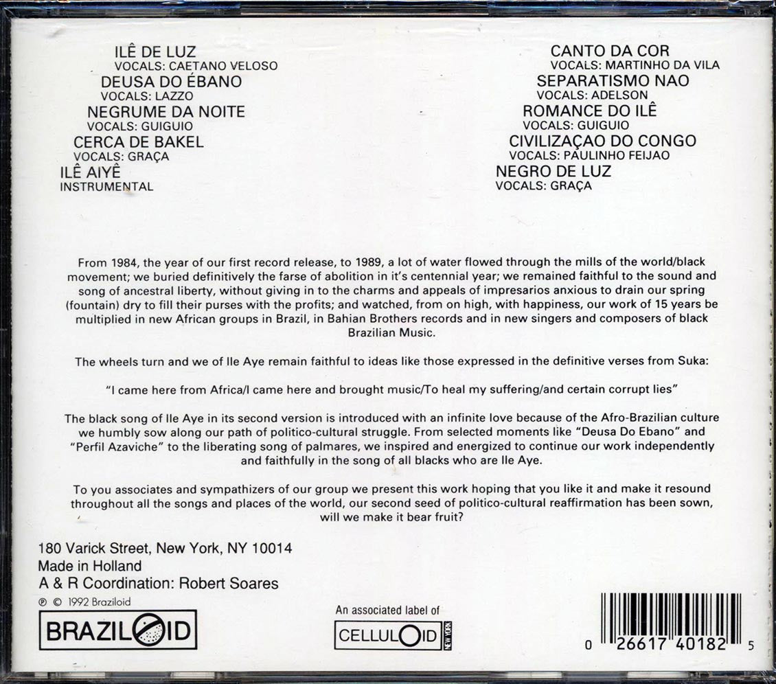 Ile Aiye - Canto Negro Music CD