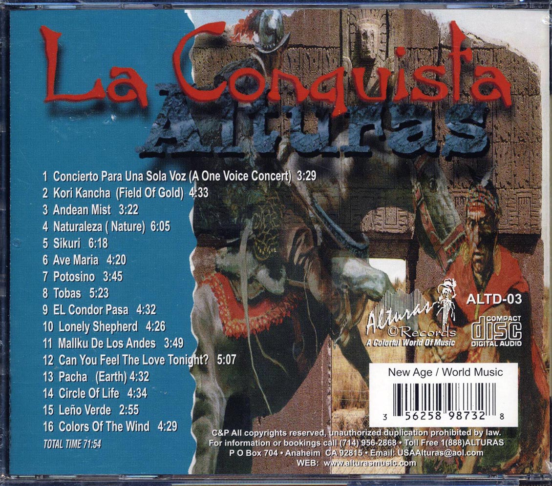 Alturas - La Conquista Music CD