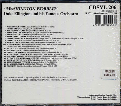 Duke Ellington & His Orchestra - Washington Wobble (20 tracks) Music CD