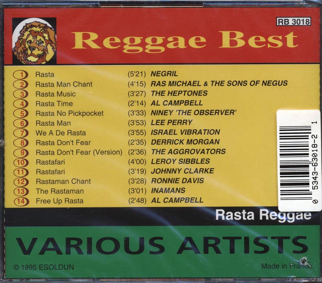 Israel Vibration, Ras Michael & The Sons Of Negus, The Heptones, Lee Perry, Etc. - Reggae Best: Rasta Reggae Music CD