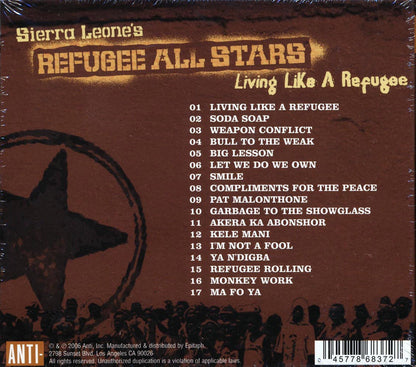 Sierra Leone's Refugee All Stars - Living Like A Refugee Music CD