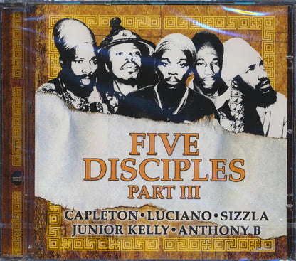 Capleton, Luciano, Sizzla, Jr. Kelly, Anthony B - Five Disciples Part 3 Music CD