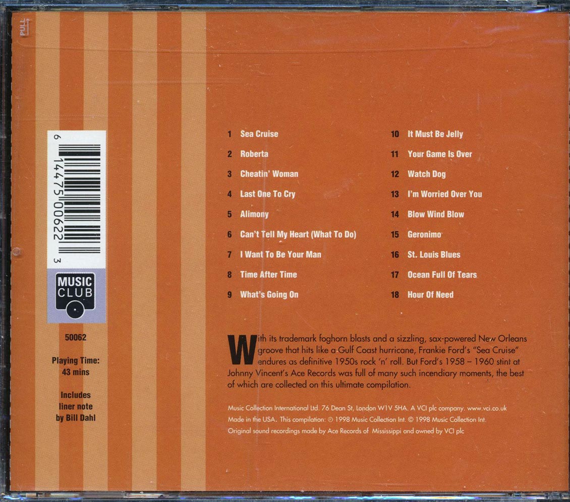Frankie Ford - Sea Cruise: The Very Best Of Frankie Ford Music CD