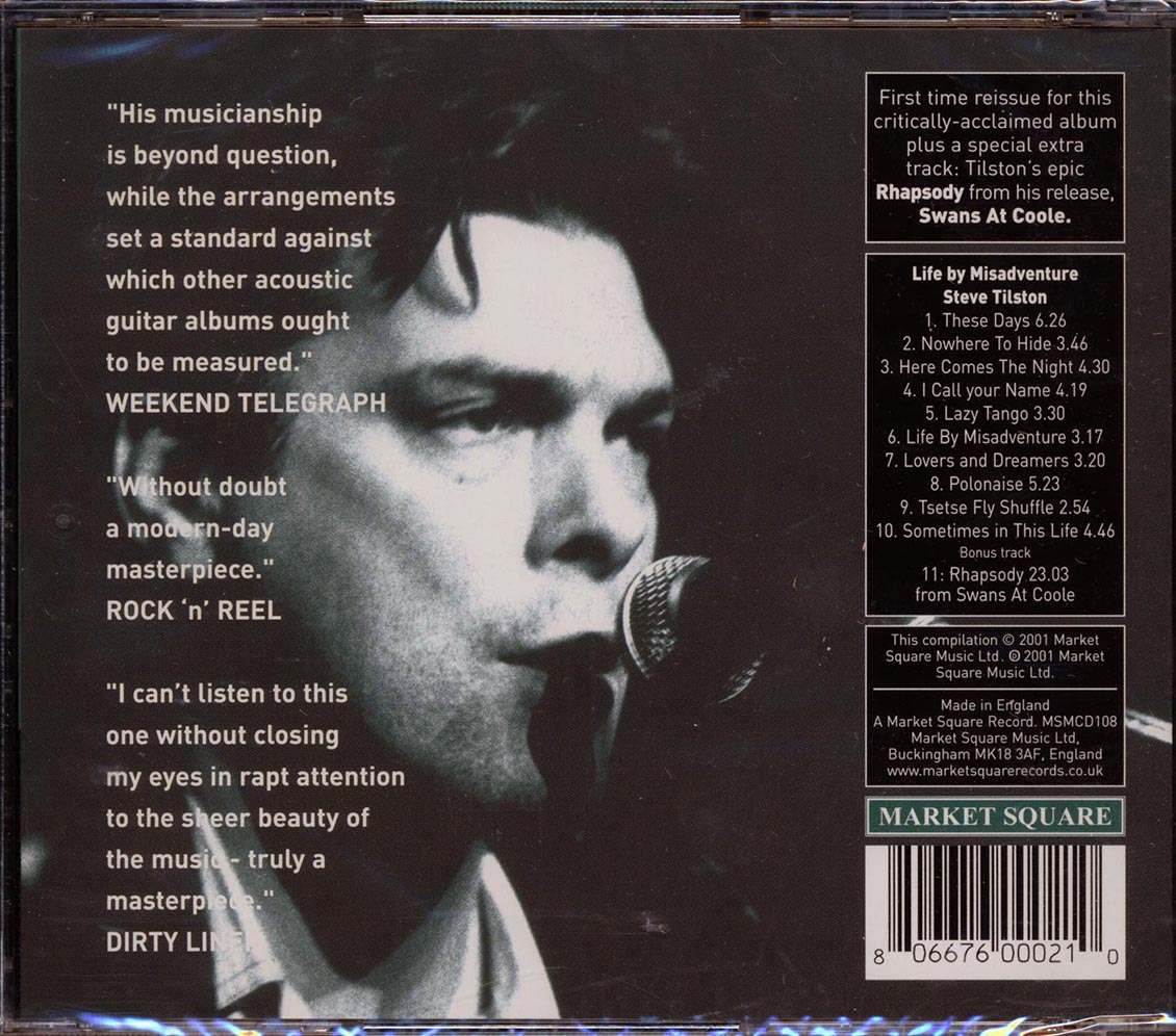 Steve Tilston - Life By Misadventure Music CD