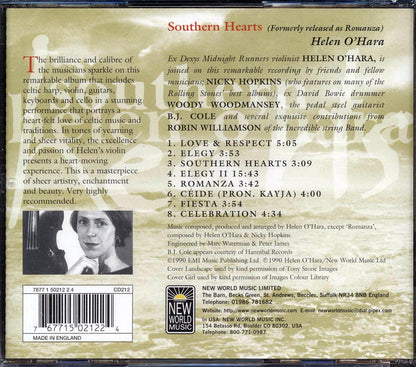 Helen O'Hara - Southern Hearts Music CD