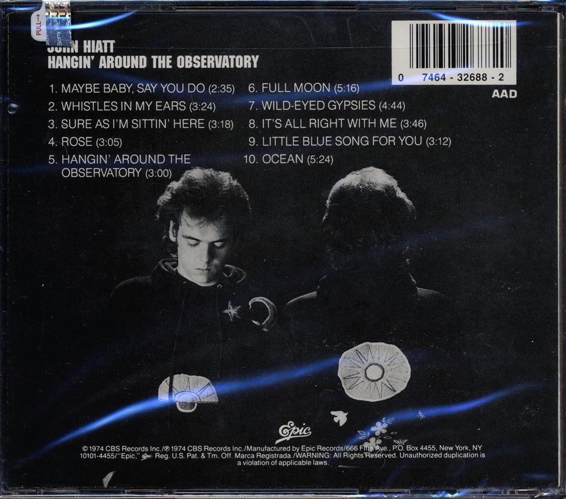 John Hiatt - Hangin' Around The Observatory Music CD