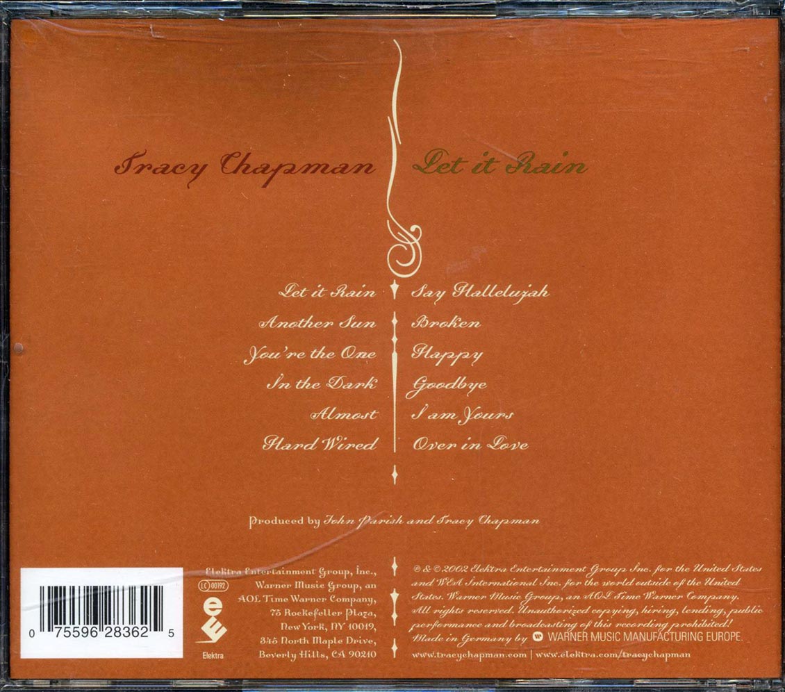 Tracy Chapman - Let It Rain Music CD
