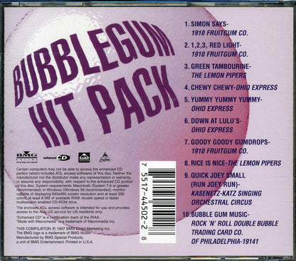 Ohio Express, 1910 Fruitgum Co., The Lemon Pipers, Etc. - Bubblegum Hit Pack Music CD