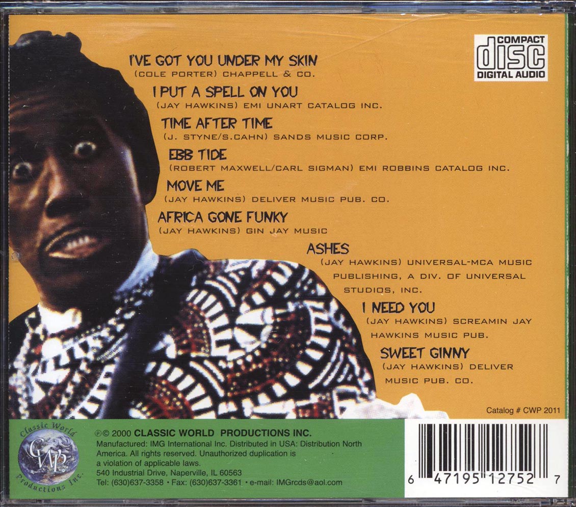 Screamin' Jay Hawkins The Best Of Screamin' Jay Hawkins Music CD