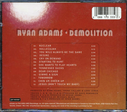 Ryan Adams - Demolition Music CD