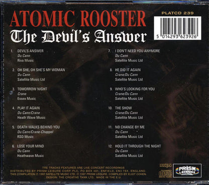 Atomic Rooster - The Devil's Answer Music CD