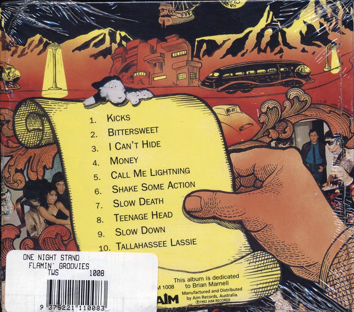 Flamin' Groovies - One Night Stand Music CD