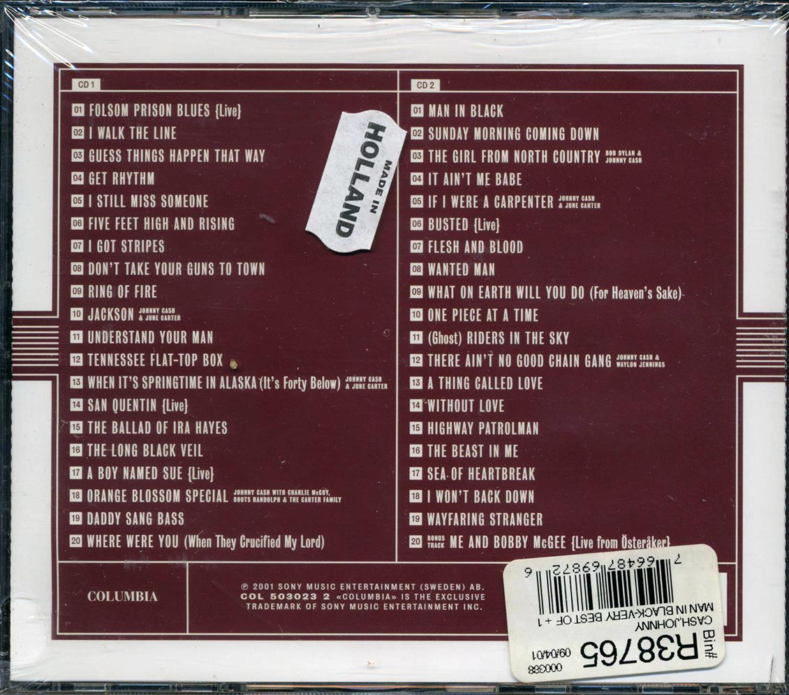 Johnny Cash - Man In Black (40 tracks) (2xCD) Music CD