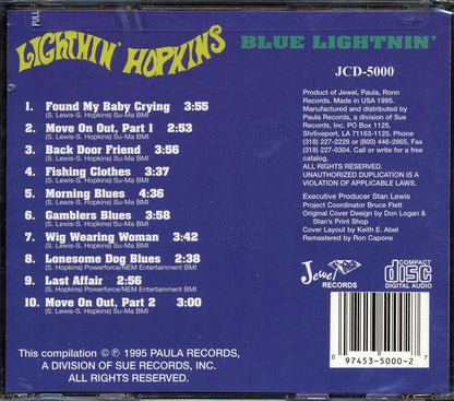 Lightnin' Hopkins - Blue Lightnin': The Legendary Lightnin' Hopkins Music CD