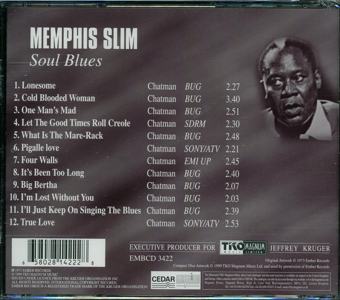 Memphis Slim - Soul Blues Music CD