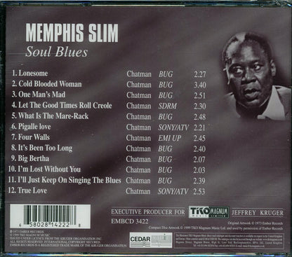 Memphis Slim - Soul Blues Music CD