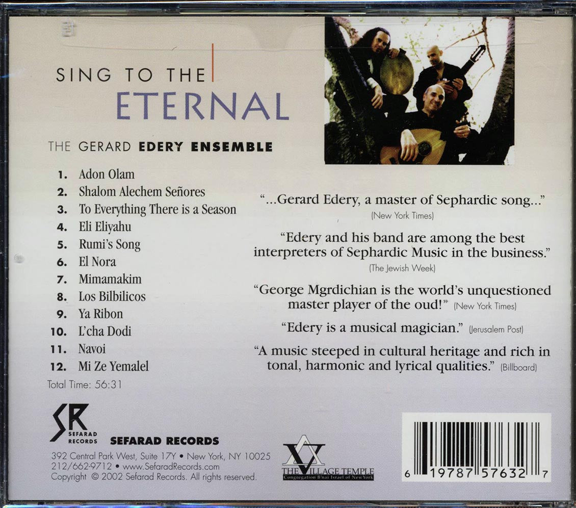 The Gerard Edery Ensemble - Sing To The Eternal Music CD
