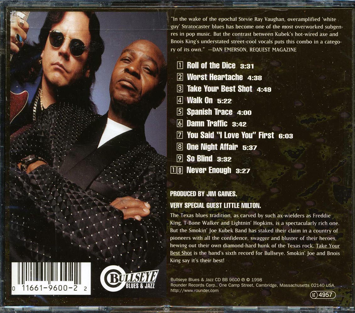 Smokin' Joe Kubek, Bnois King - Take Your Best Shot Music CD