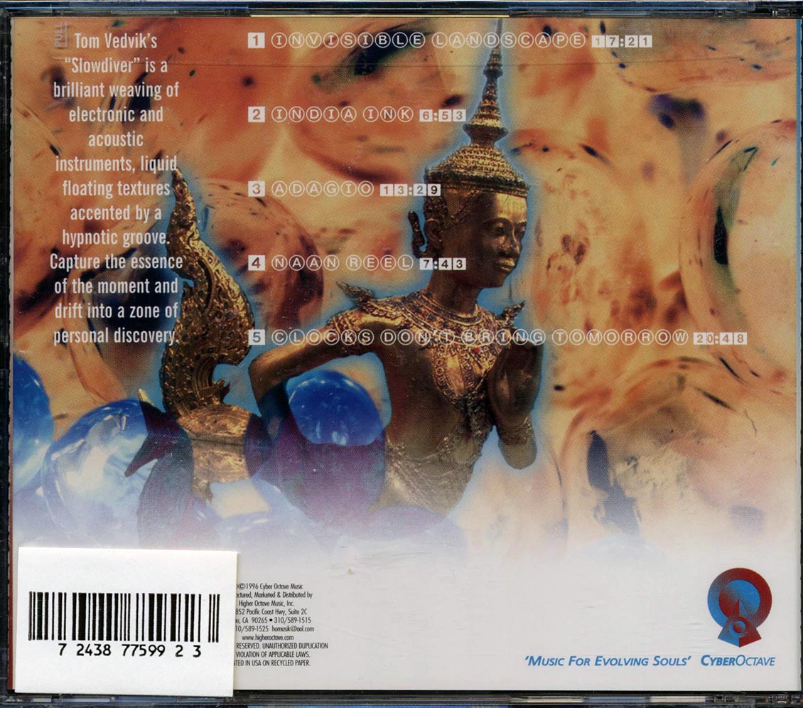 Tom Vedvik - Slowdiver Music CD