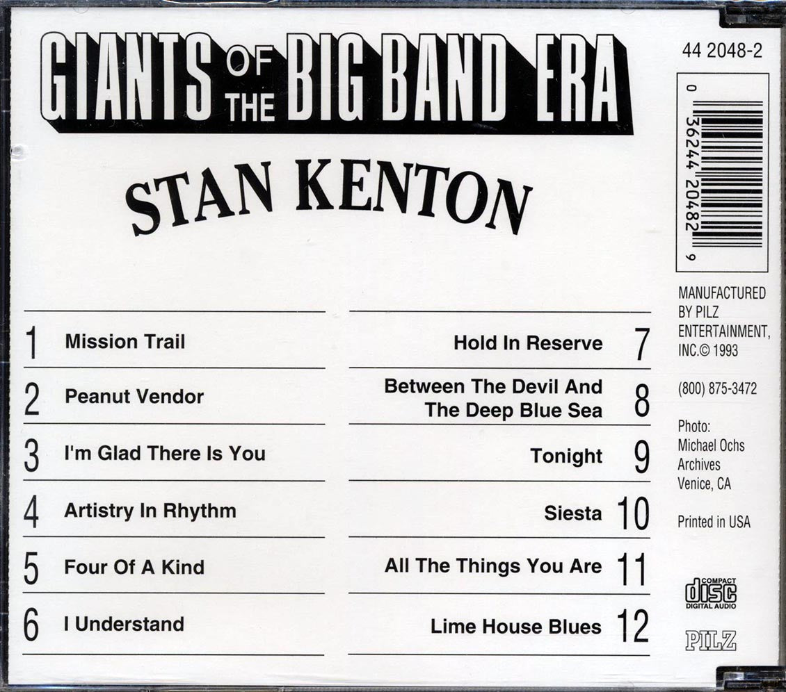 Stan Kenton - Giants Of The Big Band Era Music CD