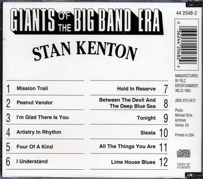 Stan Kenton - Giants Of The Big Band Era Music CD