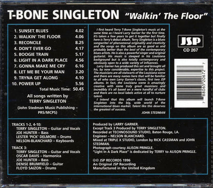 T-Bone Singleton - Walkin' The Floor Music CD