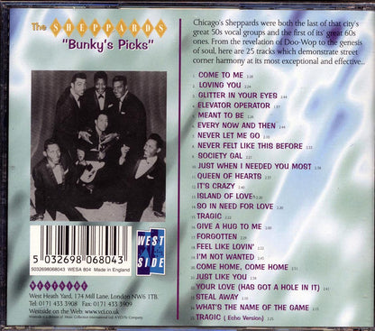 The Sheppards - Bunky's Picks: The Best Of Sheppards 1959-1969 (25 tracks) Music CD