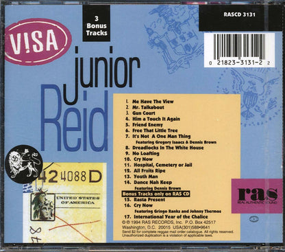 Jr. Reid - Visa (+3 bonus tracks) Music CD