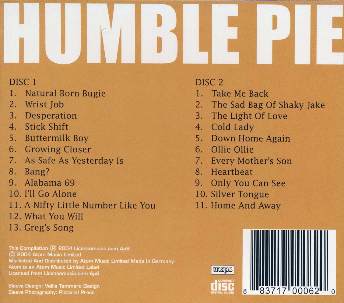 Humble Pie - Home And Away (24 tracks) (2xCD) Music CD