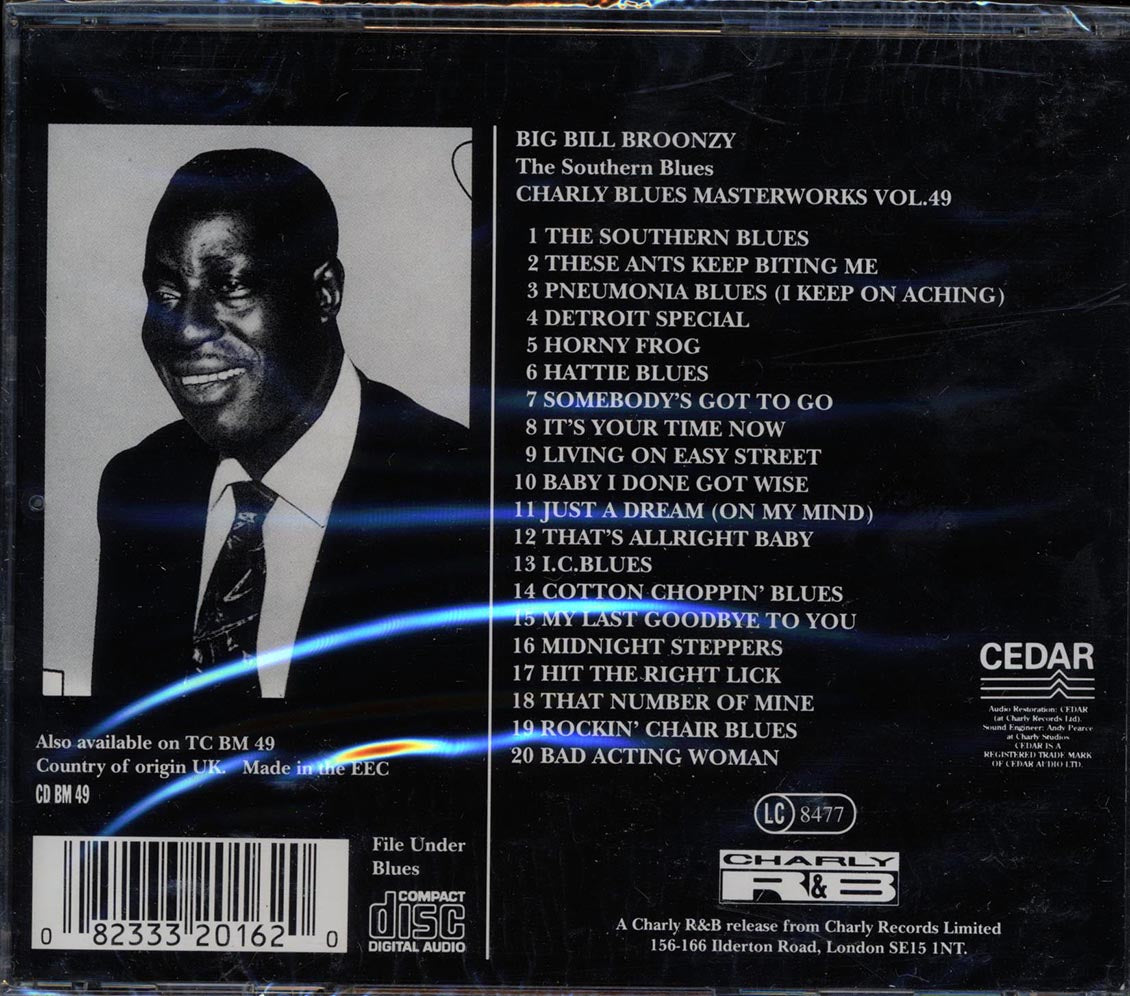 Big Bill Broonzy - The Southern Blues: Charly Blues Masterworks Volume 49 Music CD