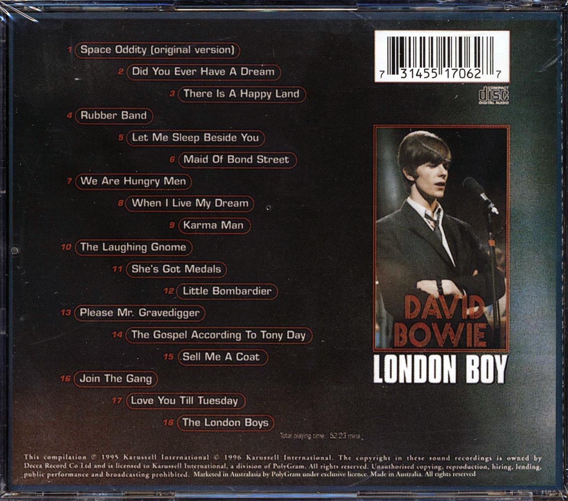 David Bowie - London Boy Music CD