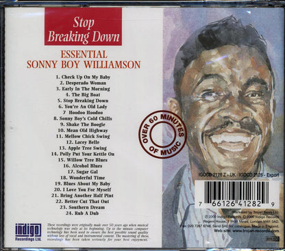 Sonny Boy Williamson - Stop Breaking Down: The Essential Recordings Of Sonny Boy Williamson (24 tracks) Music CD