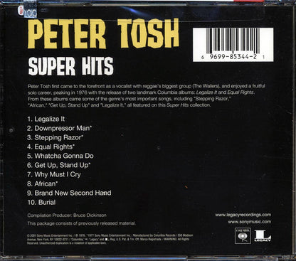 Peter Tosh Super Hits Music CD