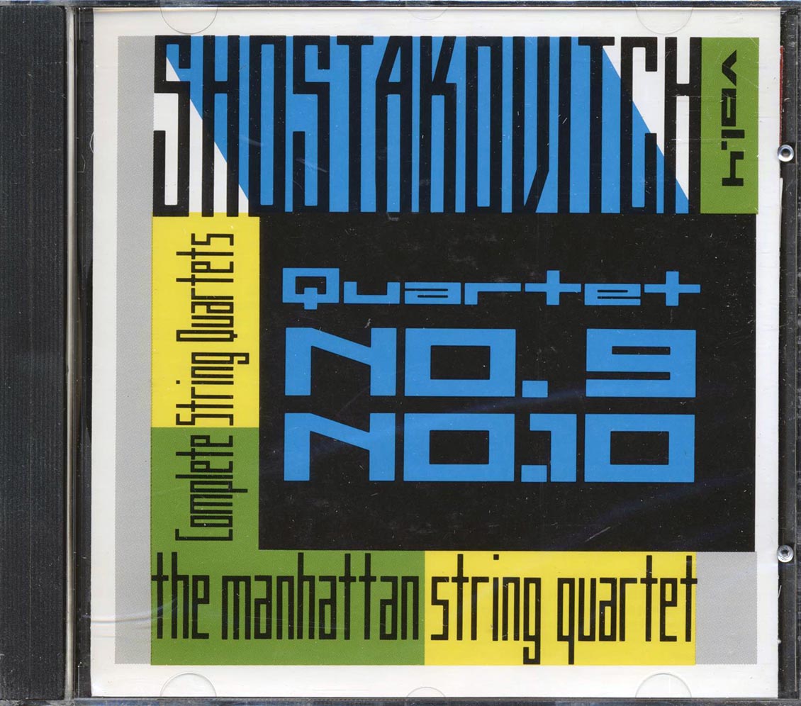 Shostakovitch, Manhattan String Quartet - Complete String Quartets Vol. 4: Nos. 9,10 Music CD