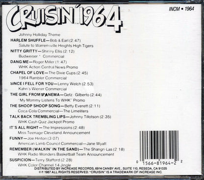 Bob & Earl, Shirley Ellis, Roger Miller, Etc. - Cruisin' 1964 Music CD
