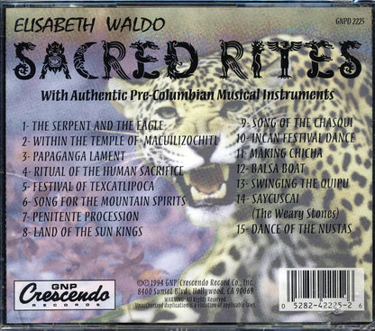 Elisabeth Waldo - Sacred Rites (marked/ltd stock) Music CD