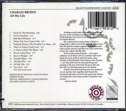 Charles Brown - All My Life (marked/ltd stock) Music CD