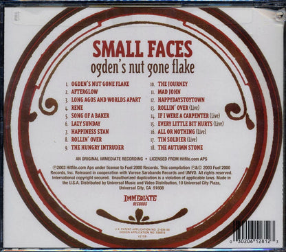 Small Faces Ogden's Nut Gone Flake marked/ltd stock remastered Music CD