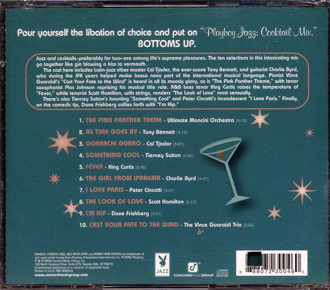 Cal Tjader, Vince Guaraldi Trio, King Curtis, Etc. - Playboy Jazz-Cocktail Mix (marked/ltd stock) Music CD