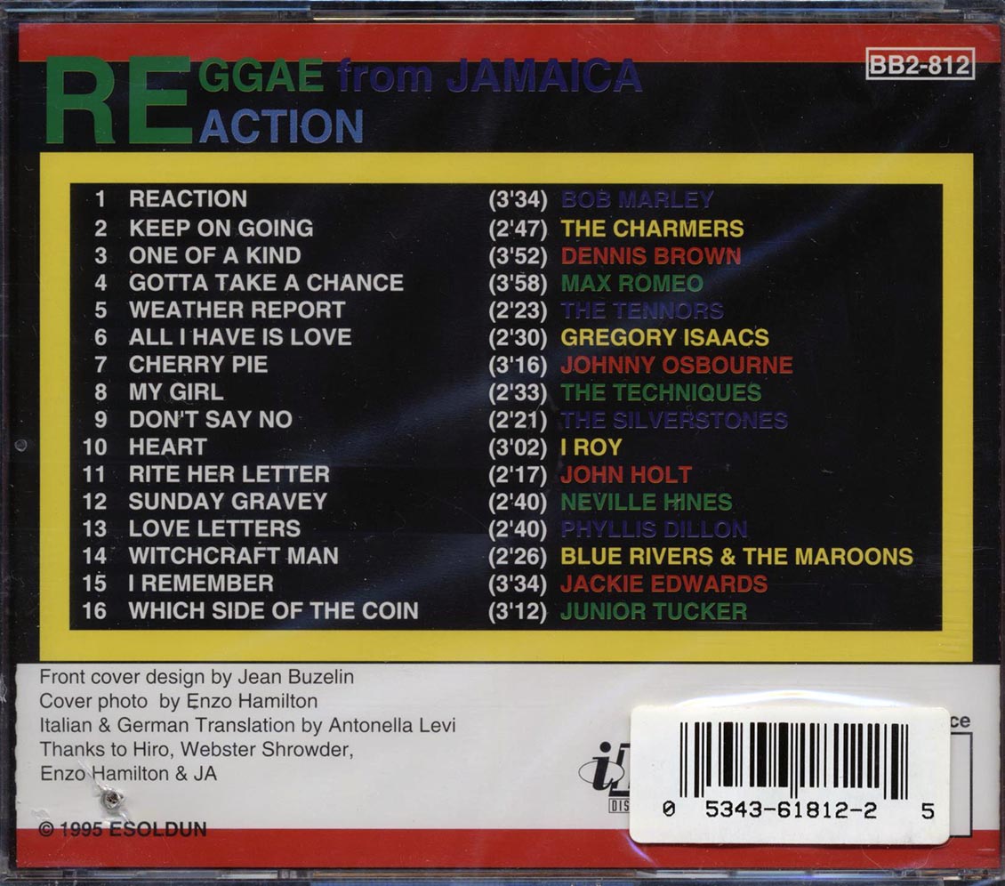 I Roy, The Charmers, Max Romeo, Johnny Osbourne, Etc. - Reggae From Jamaica: Reaction (marked/ltd stock) Music CD