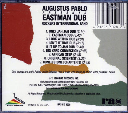 Augustus Pablo - Eastman Dub (marked/ltd stock) Music CD