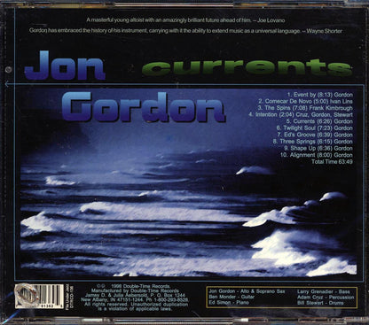 Jon Gordon - Currents (marked/ltd stock) Music CD