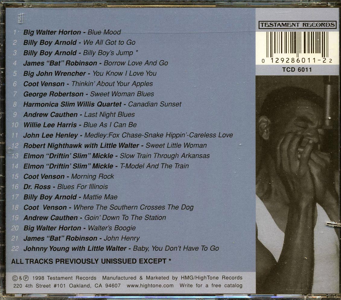 Big Walter Horton, Billy Boy Arnold, Big John Wrencher, Etc. - Down Home Harp (marked/ltd stock) Music CD
