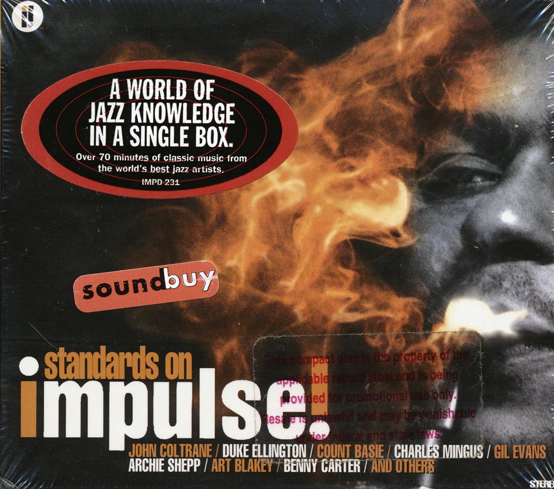 John Coltrane The Art Blakey Quartet Duke Ellington Etc Standards On Impulse! promo marked/ltd stock deluxe 3 fold digipak Music CD
