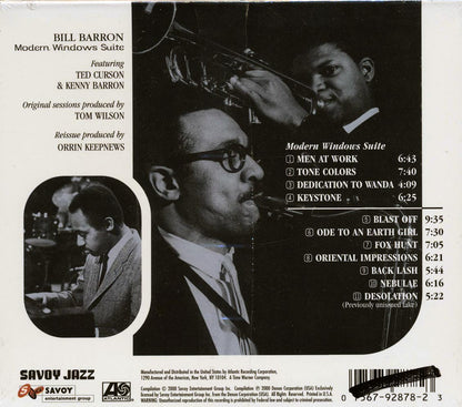 Bill Barron - Modern Windows Suite (marked/ltd stock) Music CD