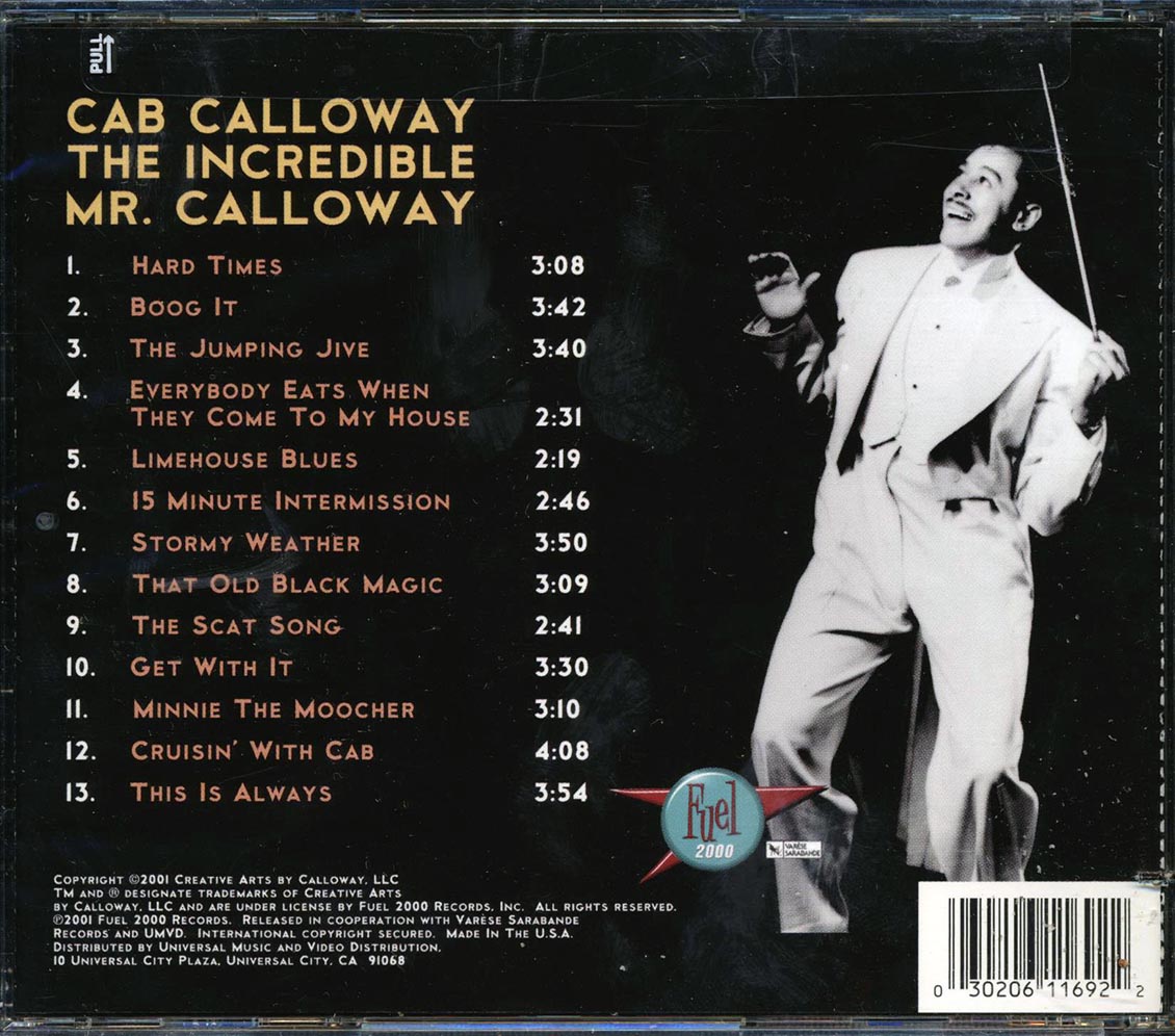 Cab Calloway - The Fabulous Mr. Calloway (marked/ltd stock) Music CD